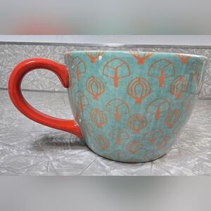 Mary Urban Mixer Paddle Jumbo Mug Orange And Blue